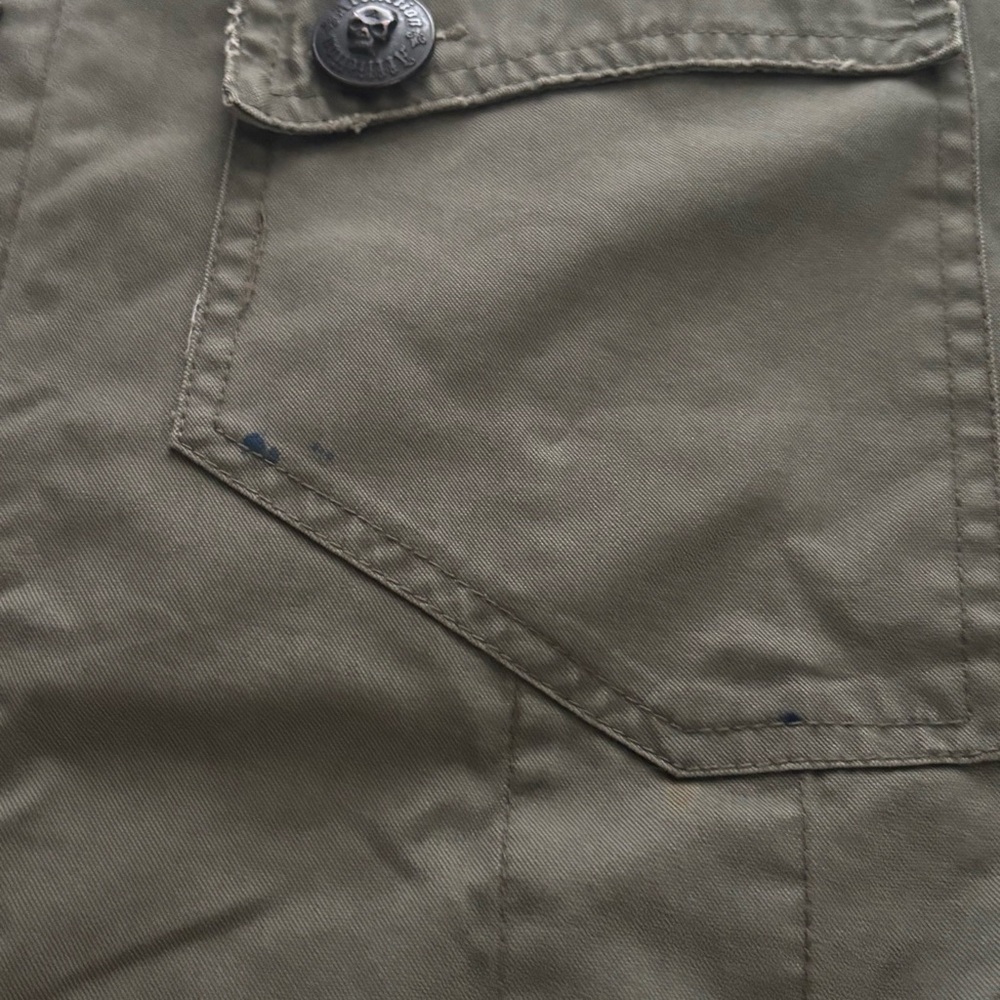 Affliction Men's cross bone military Jacket - Picture 9 of 10